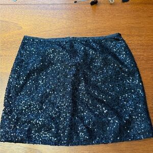J. Crew Midnight Sequin Mini Skirt